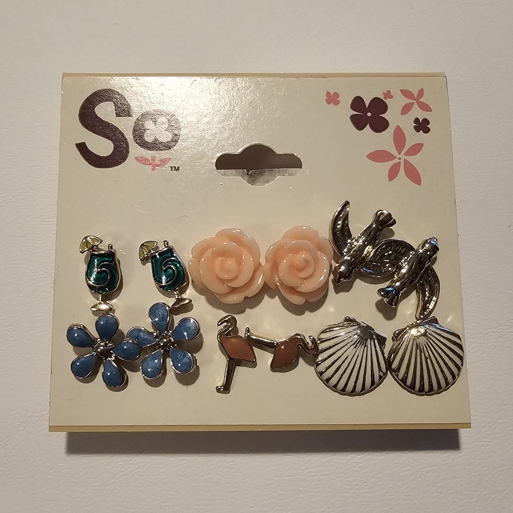 SO Summer Earrings - Set of 6 - Pierced